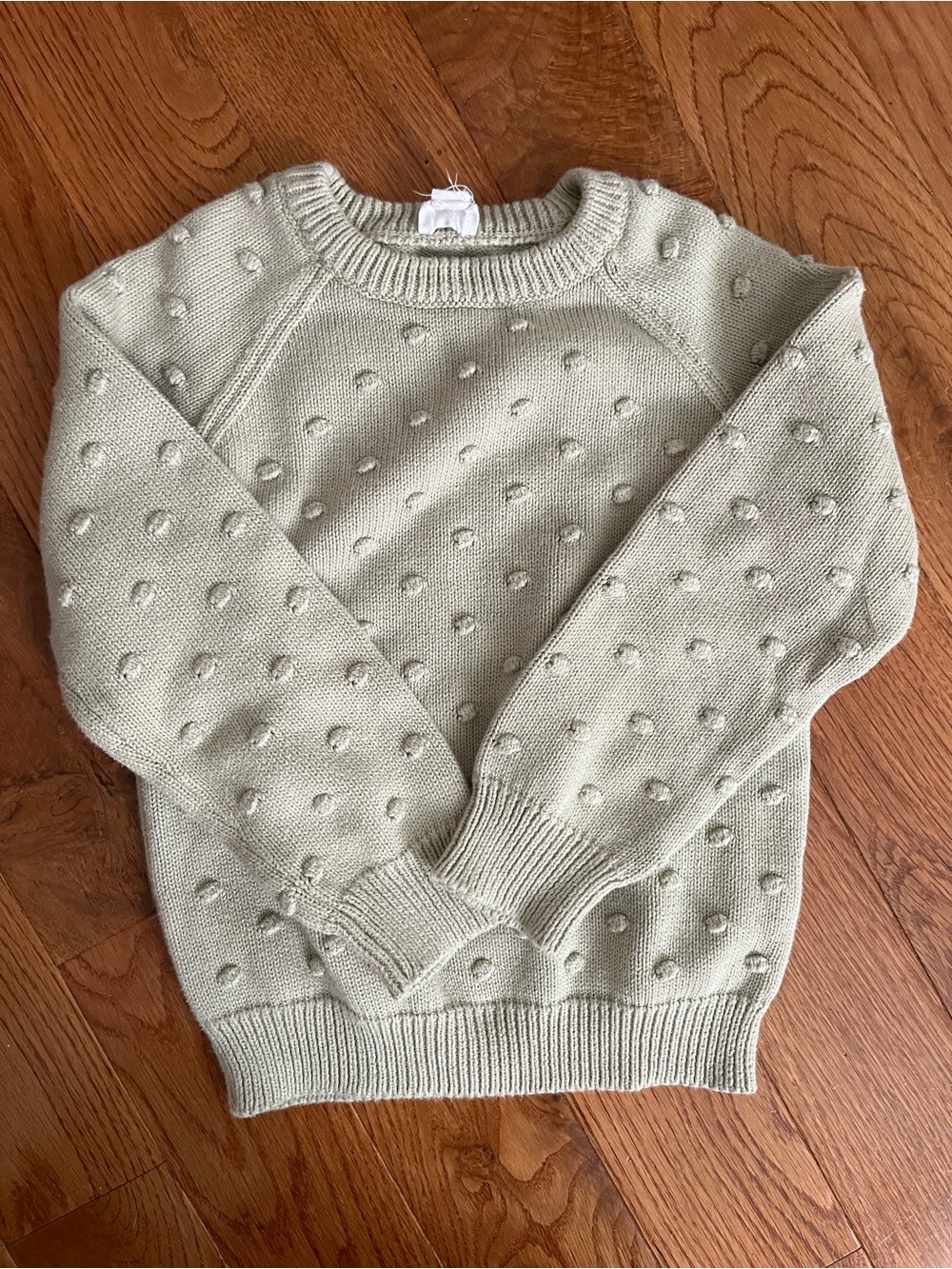 Jamie Kay- Toddler pale green Textured Bobble Knit Sweater
